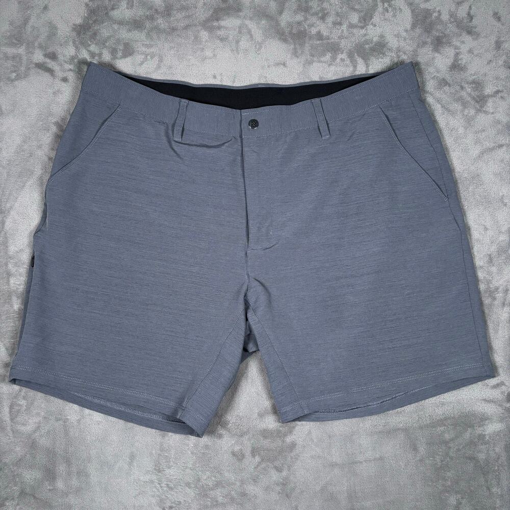 BYLT Premium Basics Kinetic Shorts 7” Gray Size 40 Performance Stretch